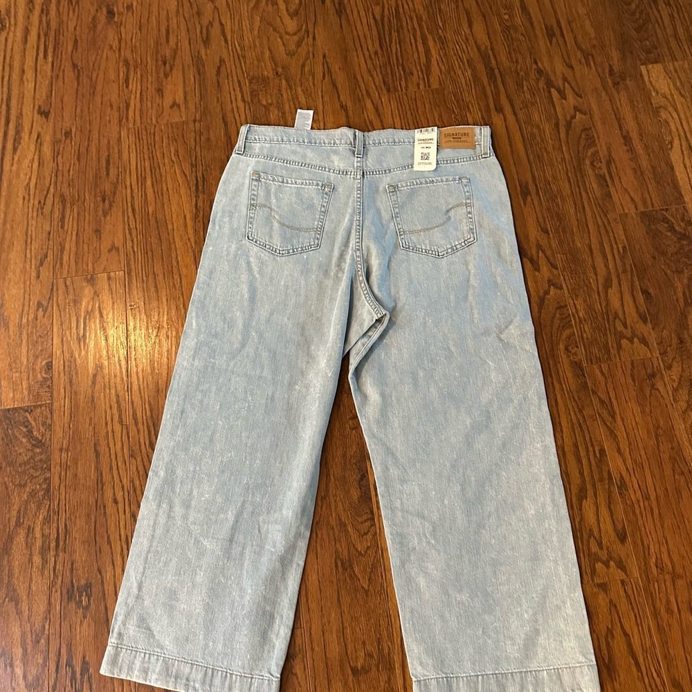 Levi's Blue Flare Wide Leg Denim - Picture 5 of 6